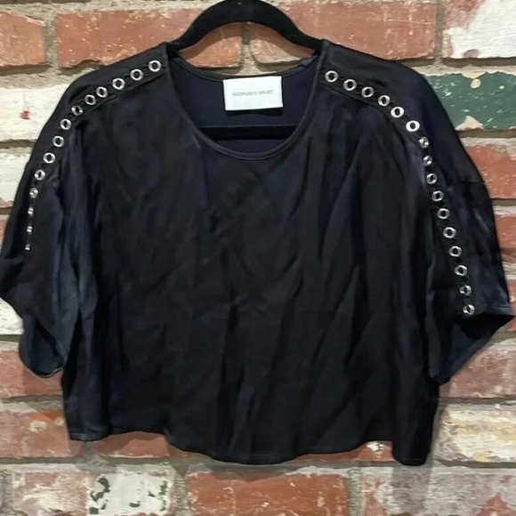 Kooples black grommet top - Picture 8 of 8